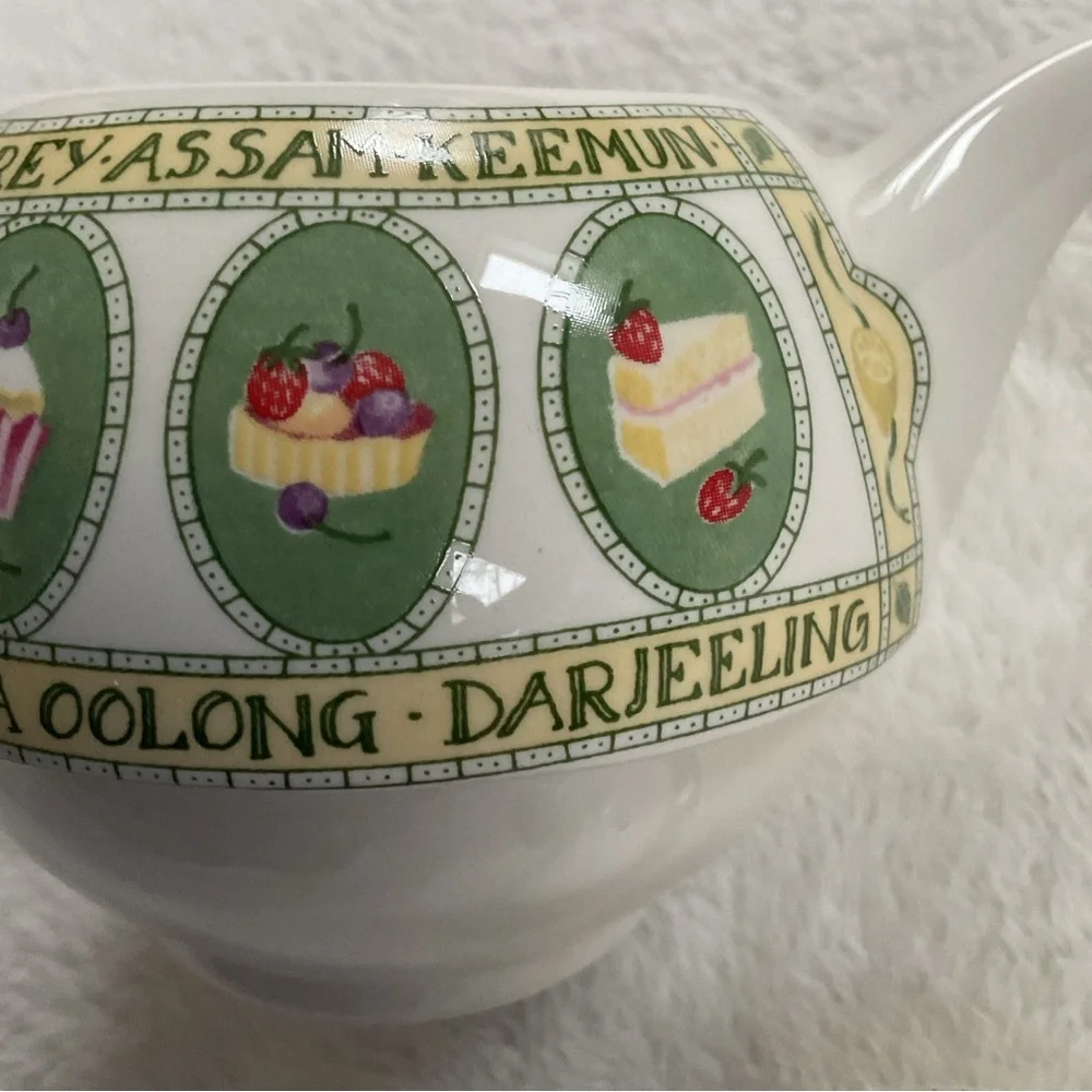 Arthur Wood England Small Teapot Earl Grey Assam Tea Motif Vintage